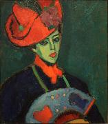 Alexej von Jawlensky Schokko with Red Hat oil painting reproduction